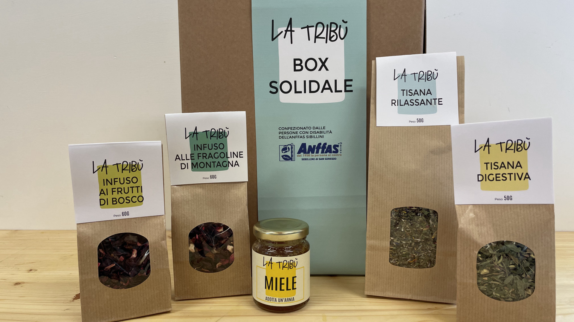 Box tisane - Regali solidali Anffas Sibillini