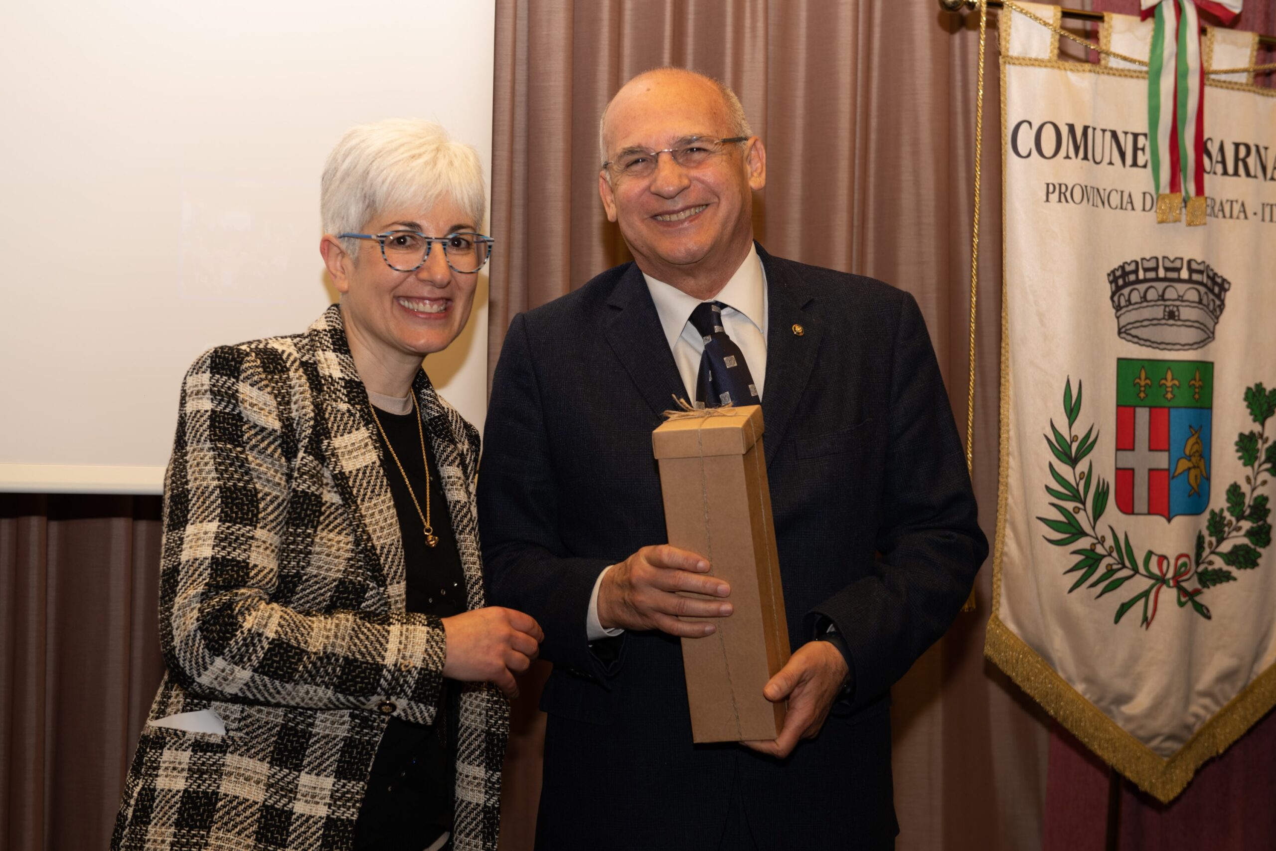 La Presidente di Anffas Sibillini con il Presidente Nazionale Anffas Roberto Speziale